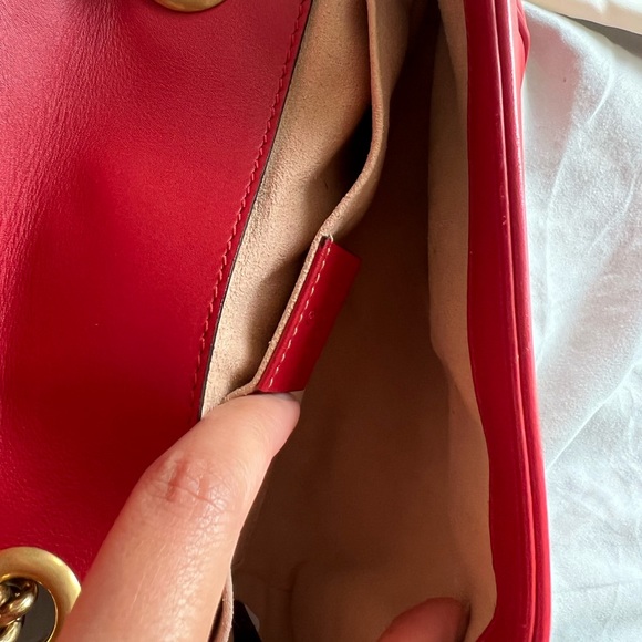 GUCCI Mini GG Marmont Matelassé Shoulder Bag "FIRM PRICE" - Picture 12 of 15